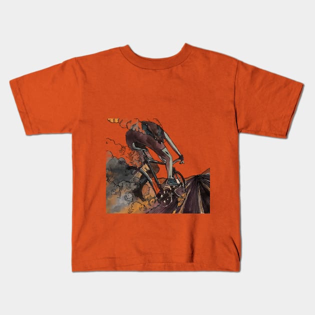 Cycling life Kids T-Shirt by Al1cee